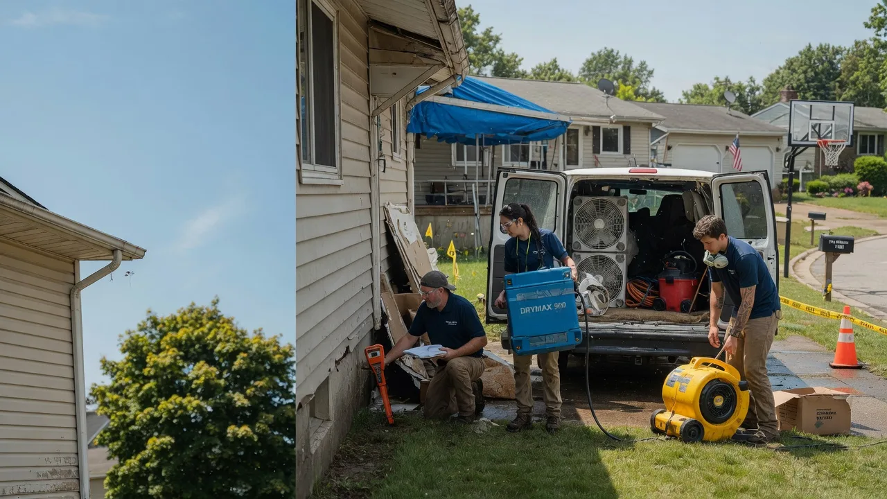 Ceiling Leak Cleanup in Four States, WV near me